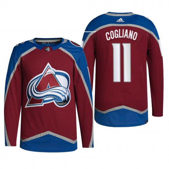 Colorado Avalanche 2022 Home Jersey Andrew Cogliano Burgundy #11 Primegreen Authentic Pro Uniform