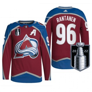 Colorado Avalanche Mikko Rantanen 2022 Stanley Cup Playoffs Jersey Burgundy Authentic Pro Uniform