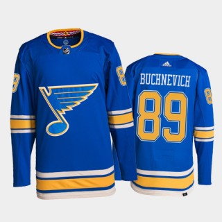 2022 St. Louis Blues Pavel Buchnevich Authentic Pro Jersey Blue Alternate Uniform