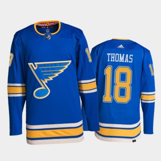 2022 St. Louis Blues Robert Thomas Authentic Pro Jersey Blue Alternate Uniform