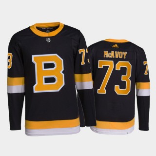 2021-22 Boston Bruins Charlie McAvoy Primegreen Authentic Jersey Black Home Uniform