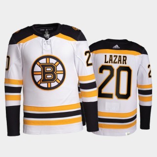 2021-22 Boston Bruins Curtis Lazar Pro Authentic Jersey White Away Uniform
