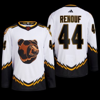 Reverse Retro 2.0 Boston Bruins Dan Renouf Jersey Authentic Pro White #44 Uniform