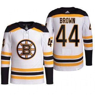 Boston Bruins 2022 Away Jersey Josh Brown White #44 Primegreen Authentic Pro Uniform