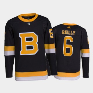 2021-22 Boston Bruins Mike Reilly Primegreen Authentic Jersey Black Home Uniform