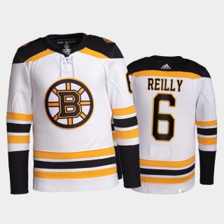 2021-22 Boston Bruins Mike Reilly Pro Authentic Jersey White Away Uniform