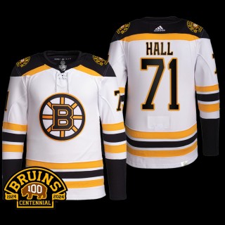 100th Centennial Boston Bruins Taylor Hall Jersey Authentic Pro White #71 Uniform