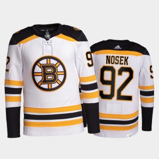 2021-22 Boston Bruins Tomas Nosek Pro Authentic Jersey White Away Uniform