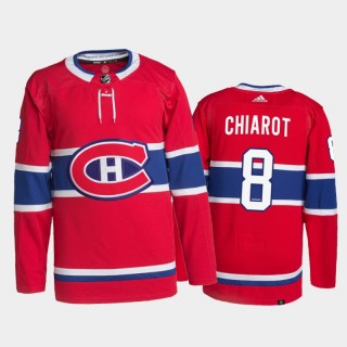 2021-22 Montreal Canadiens Ben Chiarot Home Jersey Red Primegreen Authentic Pro Uniform