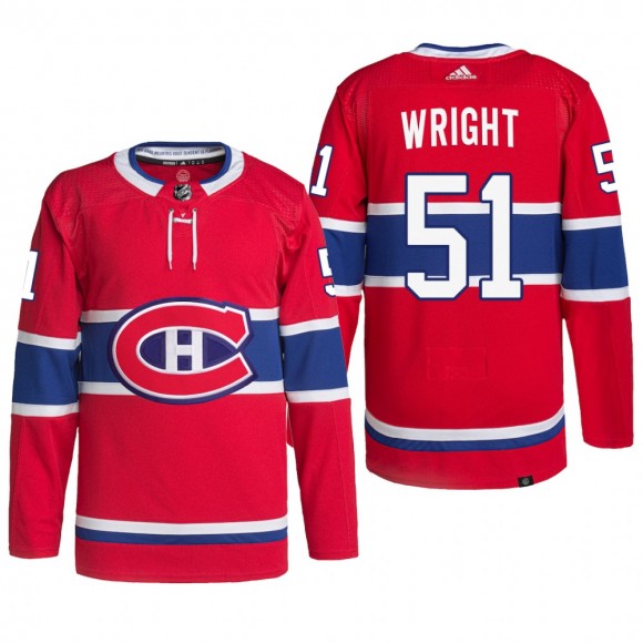 Shane Wright Montreal Canadiens Authentic Primegreen Jersey Red #51 2022 NHL Draft Prospect Uniform