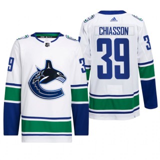 Alex Chiasson Vancouver Canucks Away Jersey 2022 White #39 Primegreen Authentic Pro Uniform