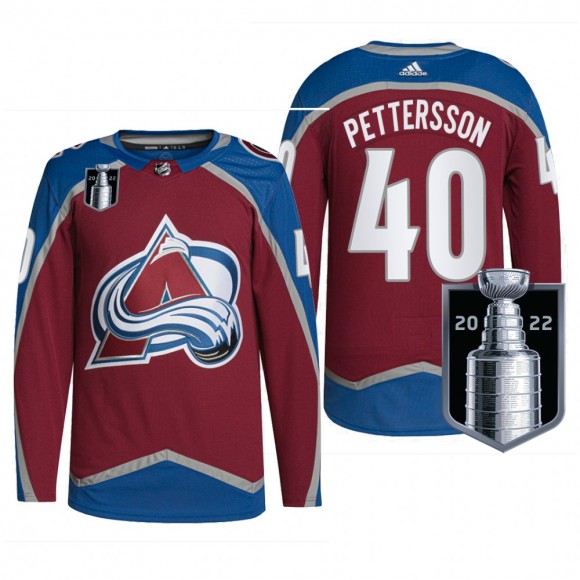 Vancouver Canucks Elias Pettersson 2022 Stanley Cup Playoffs Jersey Burgundy Authentic Pro Uniform