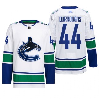 Kyle Burroughs Vancouver Canucks Away Jersey 2022 White #44 Primegreen Authentic Pro Uniform