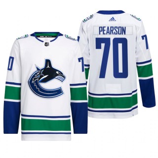 Tanner Pearson Vancouver Canucks Away Jersey 2022 White #70 Primegreen Authentic Pro Uniform