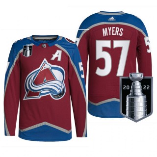 Vancouver Canucks Tyler Myers 2022 Stanley Cup Playoffs Jersey Burgundy Authentic Pro Uniform