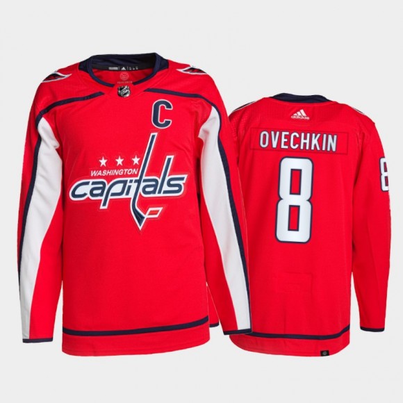 2021-22 Washington Capitals Alexander Ovechkin Primegreen Authentic Jersey Red Home Uniform