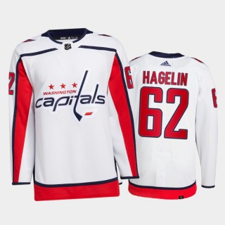 2021-22 Capitals Carl Hagelin Primegreen Authentic Pro White Jersey
