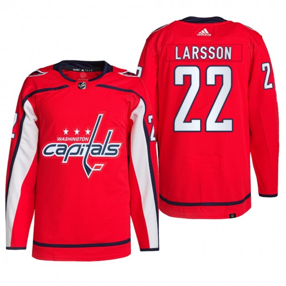 Washington Capitals 2022 Home Jersey Johan Larsson Red #22 Primegreen Authentic Pro Uniform