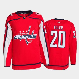 2021-22 Washington Capitals Lars Eller Primegreen Authentic Jersey Red Home Uniform