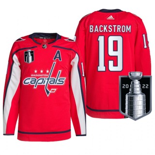 Nicklas Backstrom Washington Capitals 2022 Stanley Cup Playoffs Jersey Red #19 Authentic Pro Uniform