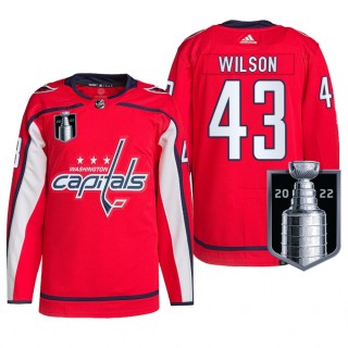 Tom Wilson Washington Capitals 2022 Stanley Cup Playoffs Jersey Red #43 Authentic Pro Uniform