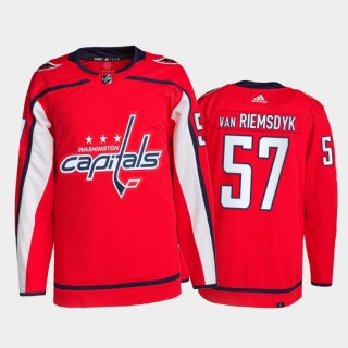 2021-22 Washington Capitals Trevor van Riemsdyk Primegreen Authentic Jersey Red Home Uniform