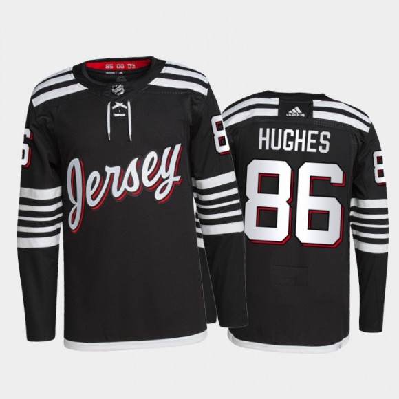 New Jersey Devils Alternate Jack Hughes Primegreen Authentic Pro Jersey 2021-22