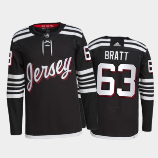 New Jersey Devils Alternate Jesper Bratt Authentic Pro Jersey 2021-22