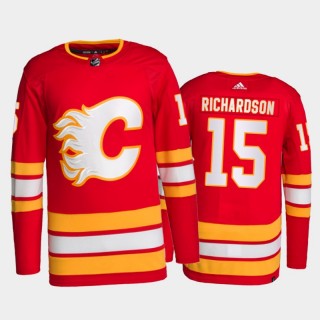 2021-22 Calgary Flames Brad Richardson Primegreen Authentic Jersey Red Home Uniform