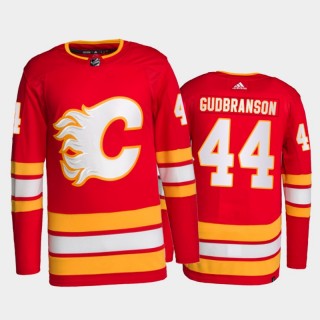 2021-22 Calgary Flames Erik Gudbranson Primegreen Authentic Jersey Red Home Uniform