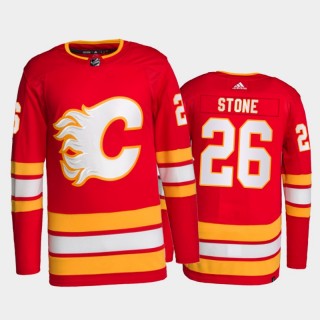 2021-22 Calgary Flames Michael Stone Primegreen Authentic Jersey Red Home Uniform