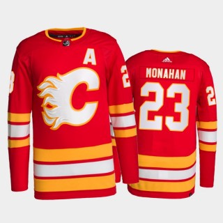 2021-22 Calgary Flames Sean Monahan Primegreen Authentic Jersey Red Home Uniform