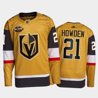 Vegas Golden Knights Brett Howden 2022 All-Star Jersey Gold Authentic Primegreen Uniform