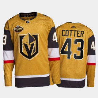 Paul Cotter Vegas Golden Knights 2022 All-Star Jersey Gold #43 Primegreen Authentic Uniform