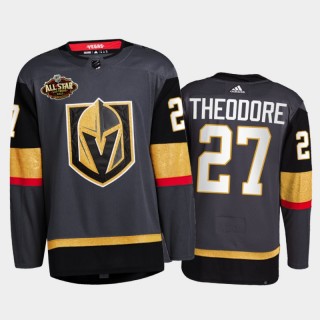 Vegas Golden Knights Shea Theodore 2022 All-Star Jersey Black Alternate Primegreen Uniform