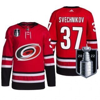 Carolina Hurricanes Andrei Svechnikov 2022 Stanley Cup Playoffs Jersey Red Authentic Pro Uniform