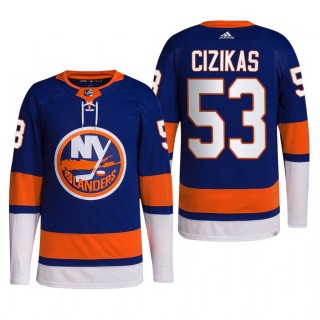 Casey Cizikas New York Islanders Home Jersey 2022 Royal #53 Primegreen Authentic Pro Uniform