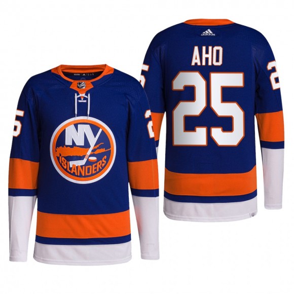 Sebastian Aho New York Islanders Home Jersey 2022 Royal #25 Primegreen Authentic Pro Uniform