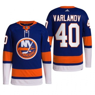 Semyon Varlamov New York Islanders Home Jersey 2022 Royal #40 Primegreen Authentic Pro Uniform