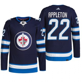 Winnipeg Jets 2022 Home Jersey Mason Appleton Navy #22 Primegreen Authentic Pro Uniform
