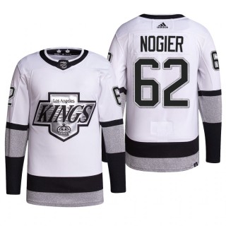 2022 Los Angeles Kings Nelson Nogier Away Jersey White Primegreen Authentic Pro Uniform