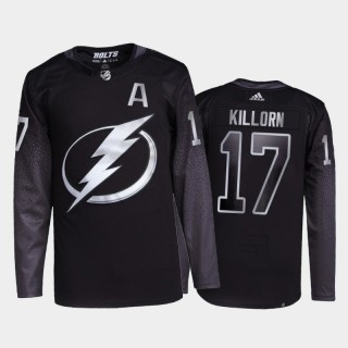 2021-22 Tampa Bay Lightning Alex Killorn Primegreen Authentic Jersey Black Alternate Uniform