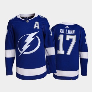 2021-22 Tampa Bay Lightning Alex Killorn Primegreen Authentic Jersey Blue Home Uniform