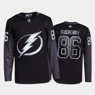 2021-22 Tampa Bay Lightning Nikita Kucherov Primegreen Authentic Jersey Black Alternate Uniform