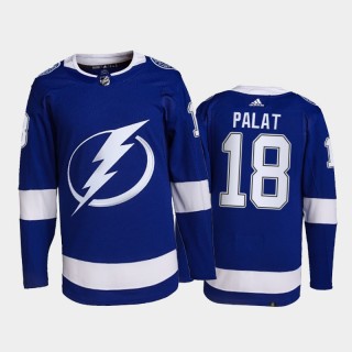 2021-22 Tampa Bay Lightning Ondrej Palat Primegreen Authentic Jersey Blue Home Uniform