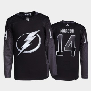 2021-22 Tampa Bay Lightning Patrick Maroon Primegreen Authentic Jersey Black Alternate Uniform