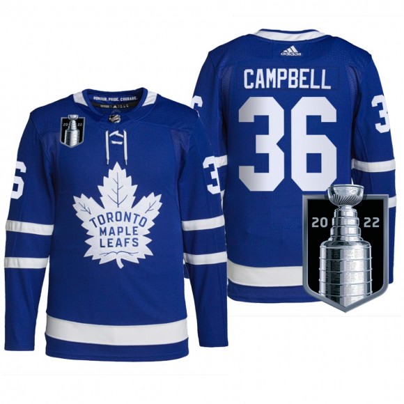 Toronto Maple Leafs 2022 Stanley Cup Playoffs Jersey Jack Campbell Royal #36 Authentic Pro Uniform