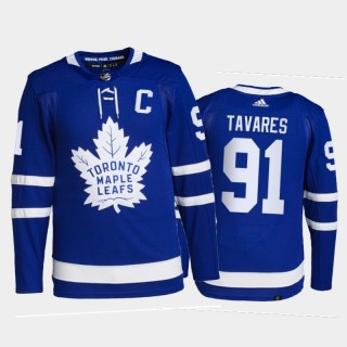 2021-22 Toronto Maple Leafs John Tavares Primegreen Authentic Jersey Blue Home Uniform