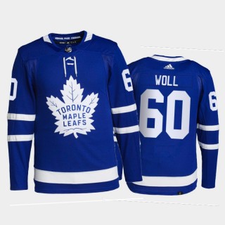 2021-22 Maple Leafs Joseph Woll Authentic Pro Blue Jersey