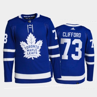 2021-22 Maple Leafs Kyle Clifford Authentic Pro Blue Jersey